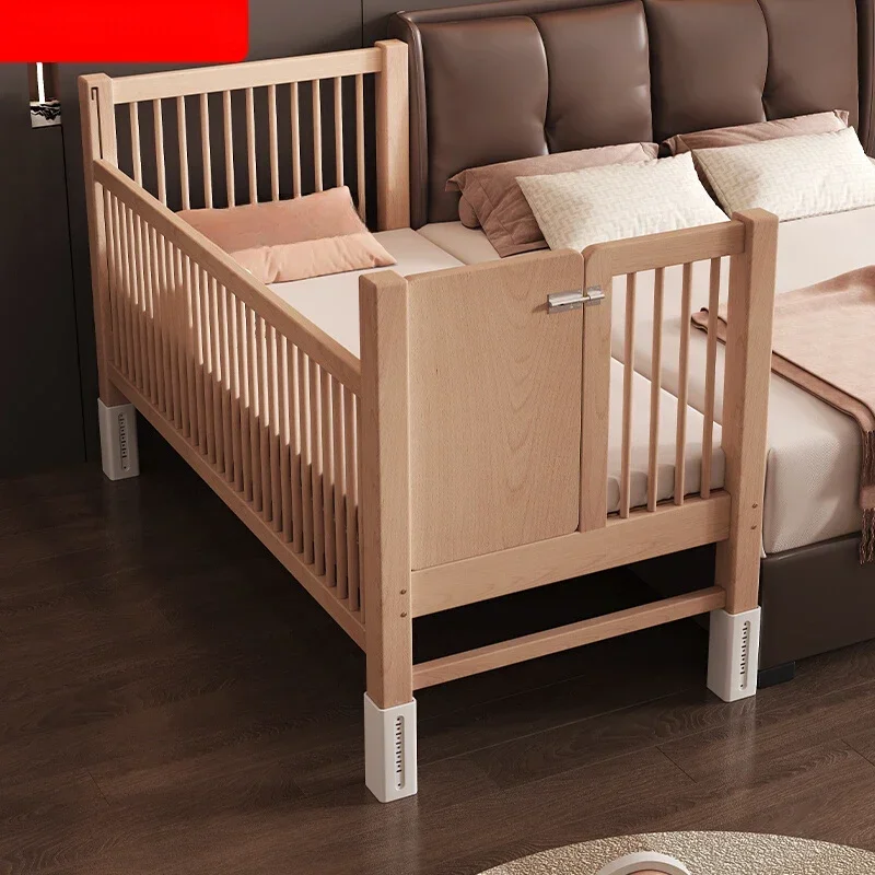 The product can be customized. Children's splicing bed widened bedside