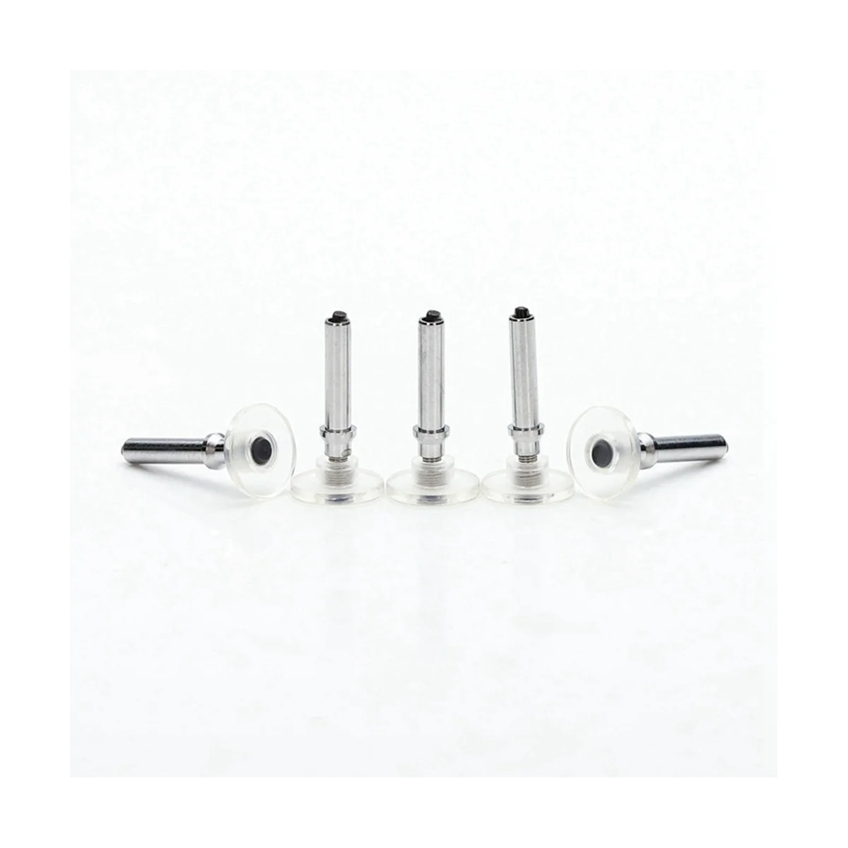 Universal tela capacitiva toque caneta stylus, substituição ponta, disco transparente, cabeça lápis Nib, desenho, escrita, 5pcs