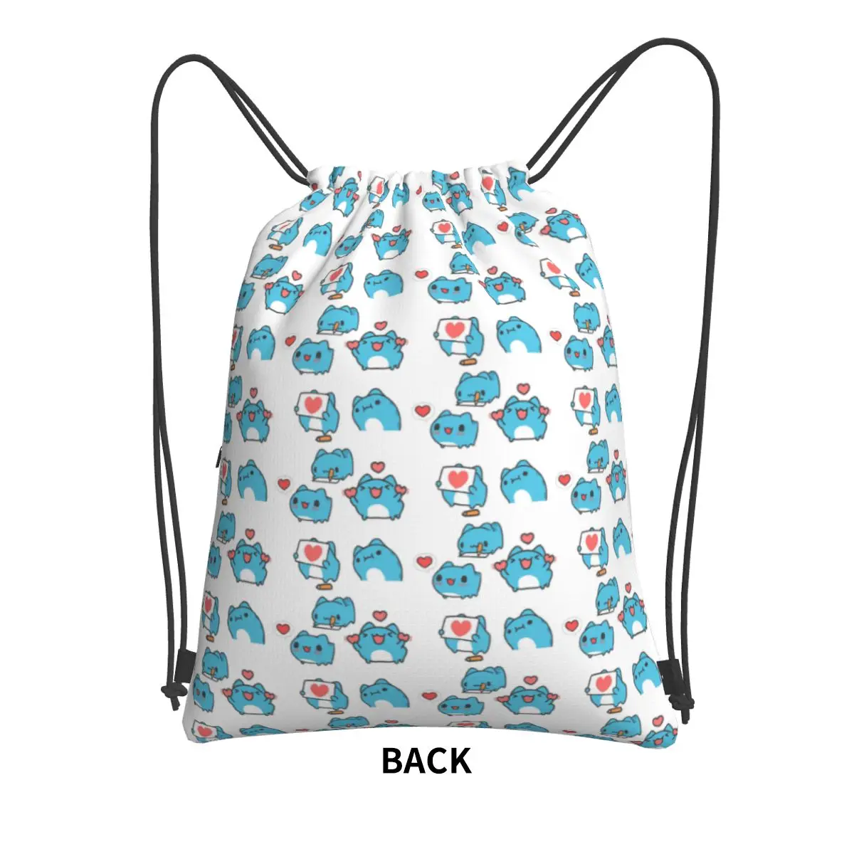 Comic Cat Bugcat Capoo Backpacks Casual Drawstring Bundle Pocket Sundries Bag Book Bags for Travel School