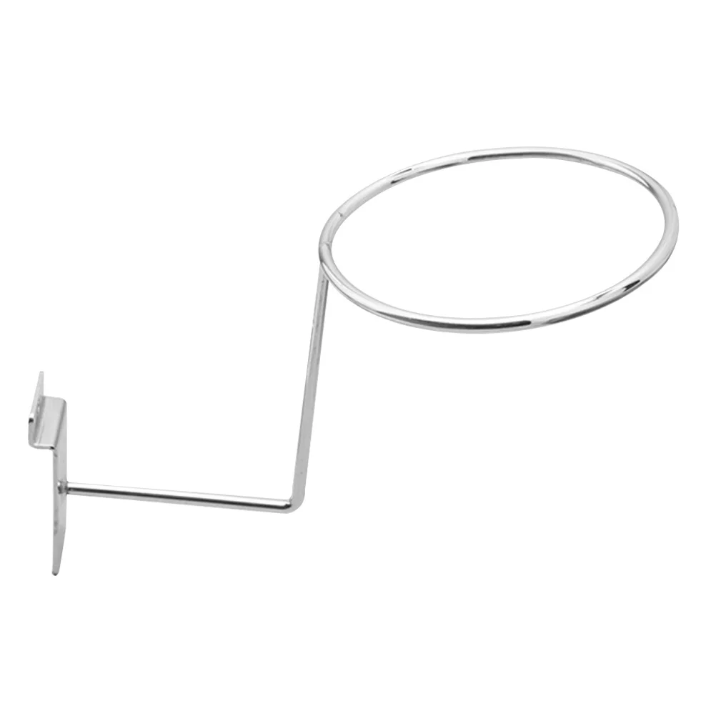 

2pcs Metal Hat Holder Racks Stand Storage Box Stainless Steel Display Mount Ball Rack Basketball Volleyball Soccer