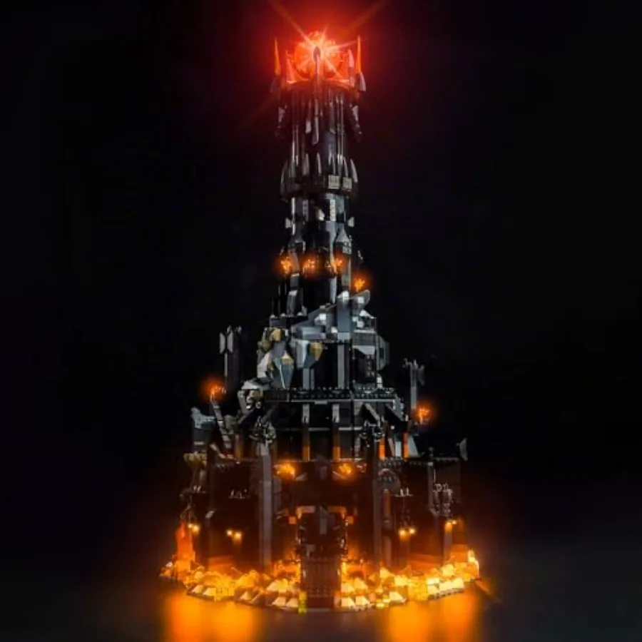 

Набор подсветки на заказ, совместимый с Lego Barad Dur 10333, декоративное освещение, совместимое с Lego 10333 Barad Dur, Глаз Саурона.