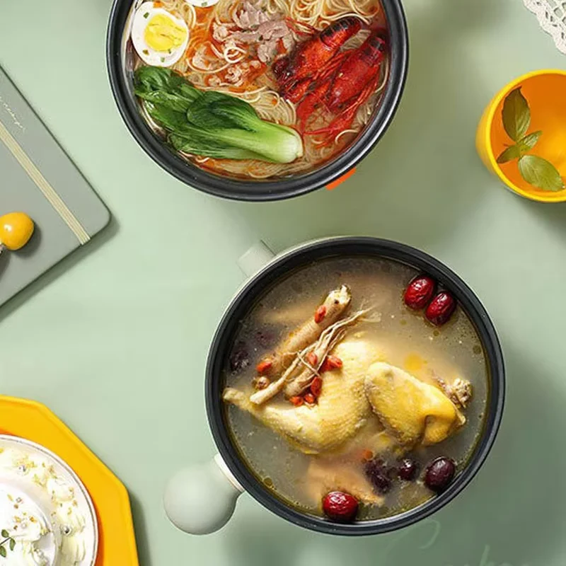 Electric Rice Pot Multicooker Hotpot Stew Heating Pan Noodles Eggs Soup Steamer Rice Cookers Cooking Pot for Home