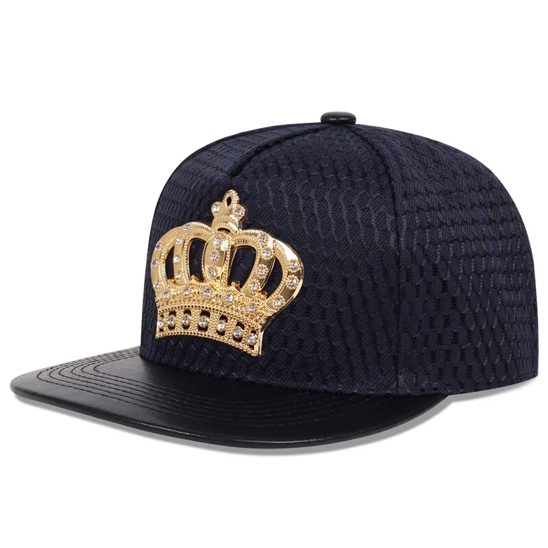 Unisex Crown Emblem Hip-hop Nets Baseball Caps Outdoor Adjustable Casual Hats Sunscreen Hat