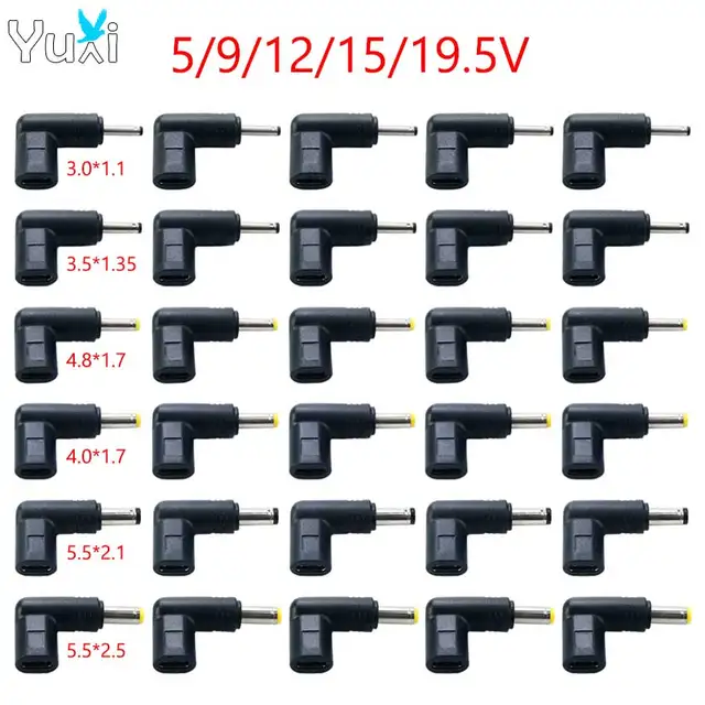 YuXi 1szt USB C PD do DC Złącze zasilania 5V 9V 12V 15V 19.5V Typ C do DC Wtyczka Jack Adapter ładowania Konwerter do routera Tablet