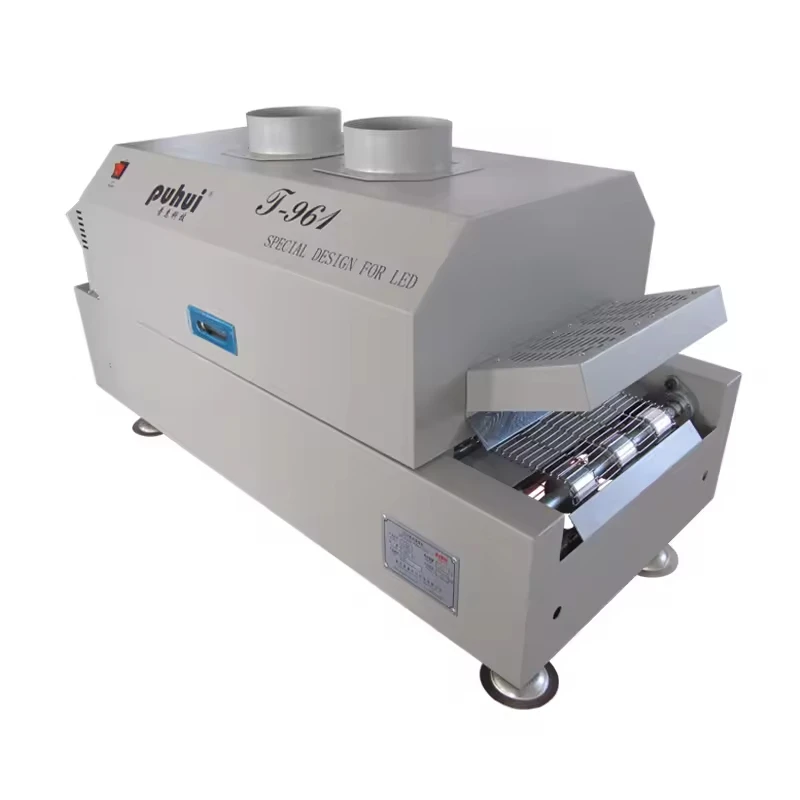 T-961 6-Zone Reflow Oven - Rapid IR+Hot Air Heating For LED/BGA Batch Soldering