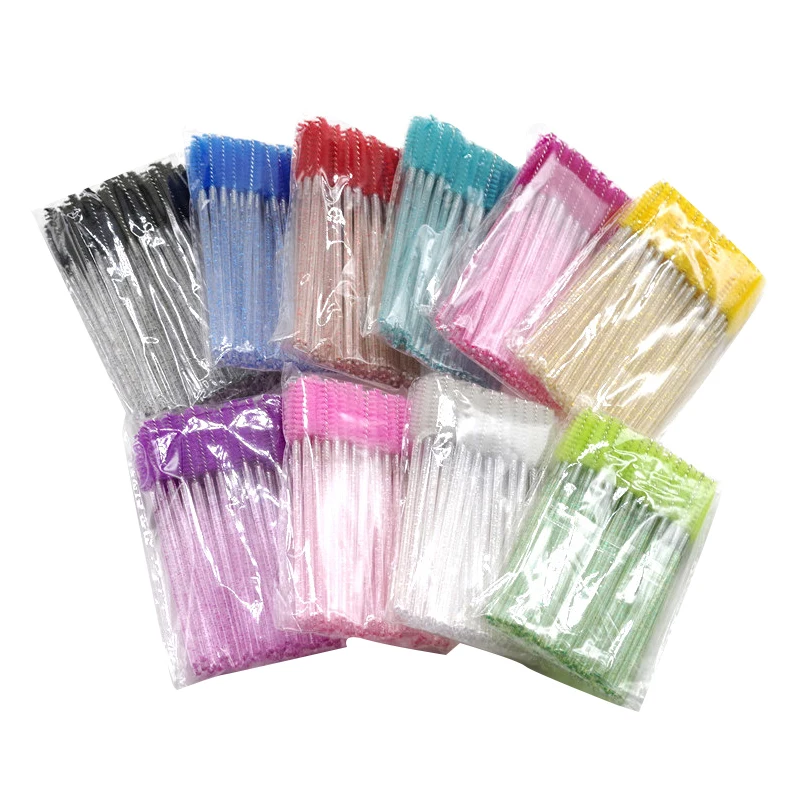 Brosses à cils pour les yeux, outils d'extension, baguettes applicateur de mascara, Végétcosmétiques, 50 pièces à vendre