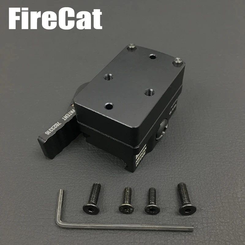 Tactical CNC RM Mini Red Dot Sight Scope Mount With QD Auto Lock Riser Plate fit 20mm Weaver Picatinny Rail Rifle for hunting