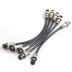 2/3/4/5/6/7/8/9Pin GX16 Aviation Plug Socket Female to Female Connector with 50cm~3M Line 250V 4~7A  Abutment Aviation Joint 1pc