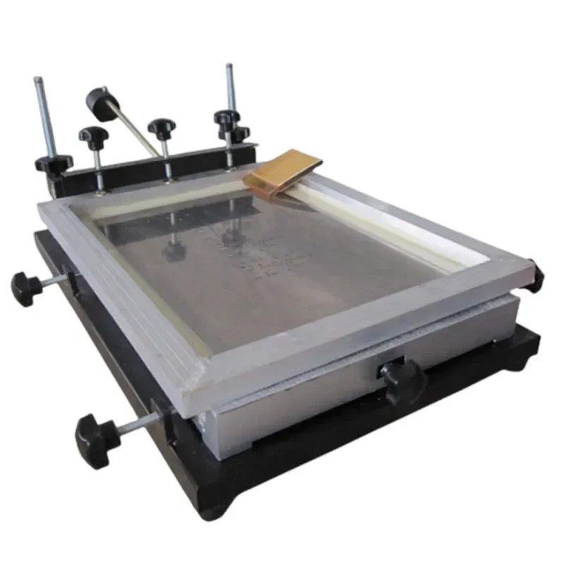 NewElectric Printing Table Manual Printing Table Desktop Solder Paste Press SMT Steel Mesh Desktop Red Glue Screen Printing Ma
