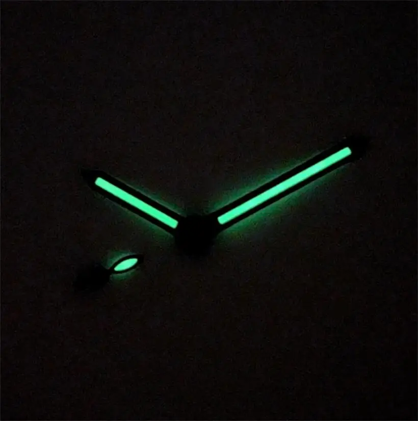 Аксессуары для часов, зеленые светящиеся стрелки, подходят для ST3600 6498, 6497, механизм, час, минут, секундная стрелка с тремя иглами, часть часов