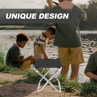 Portable Folding Fishing Stool 100kg Aluminum Durable Chair Camping Beach Balcony Terrace Outdoor Garden Furniture