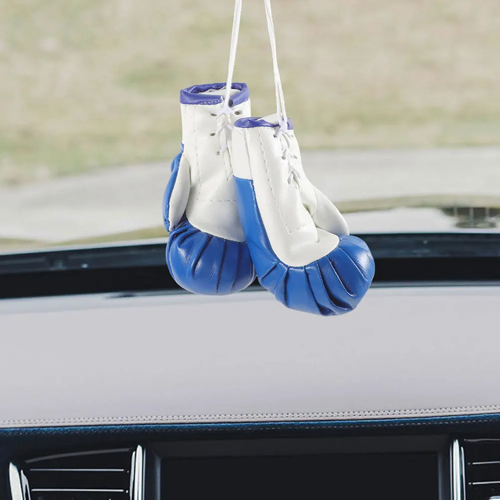 

4 Pcs Boxing Glove Pendant Ornament Gloves Key Chain Party Favors Accessories Boxing-themed Pvc Toy Baby Bag Charm