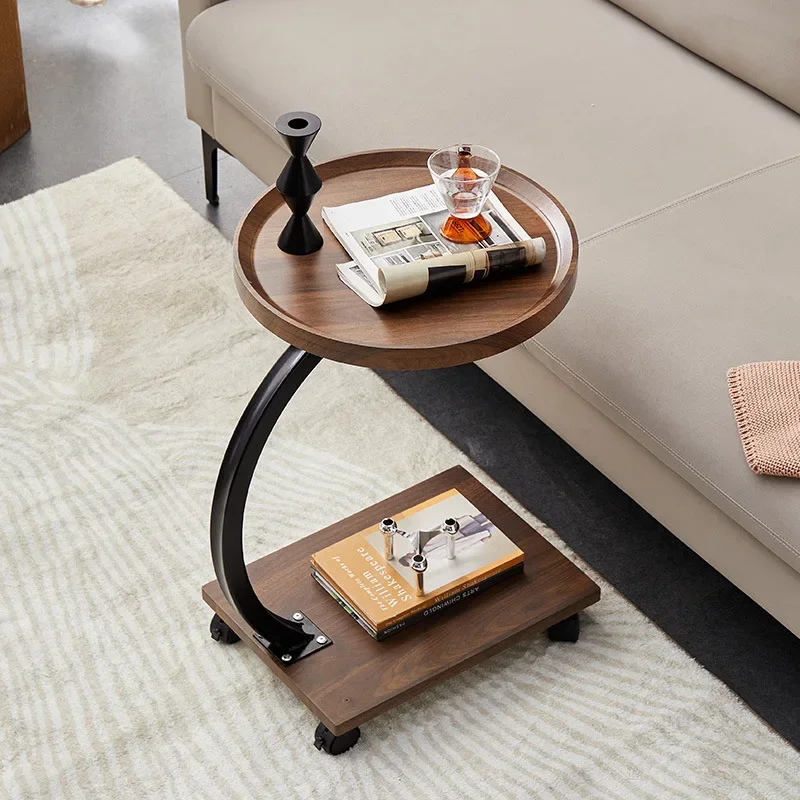 Multi-functional Sofa side table removable mini small coffee table small table with wheels