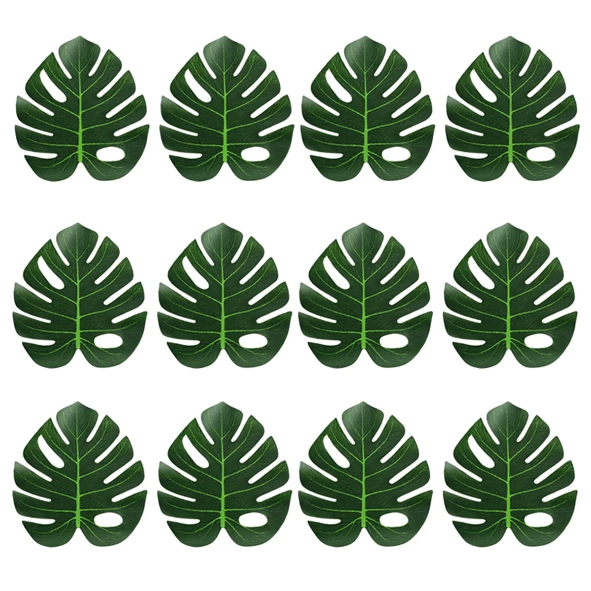 Folhas de palmeira tropicais artificiais decoração de selva animal verão havaiano casamento casa decoração de mesa XL-AA80