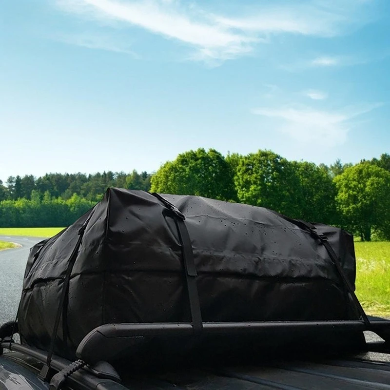 Foldable roof anti roll self driving travel car anti roll bag SUV600D equipped with roof outdoor luggage bag, light rain
