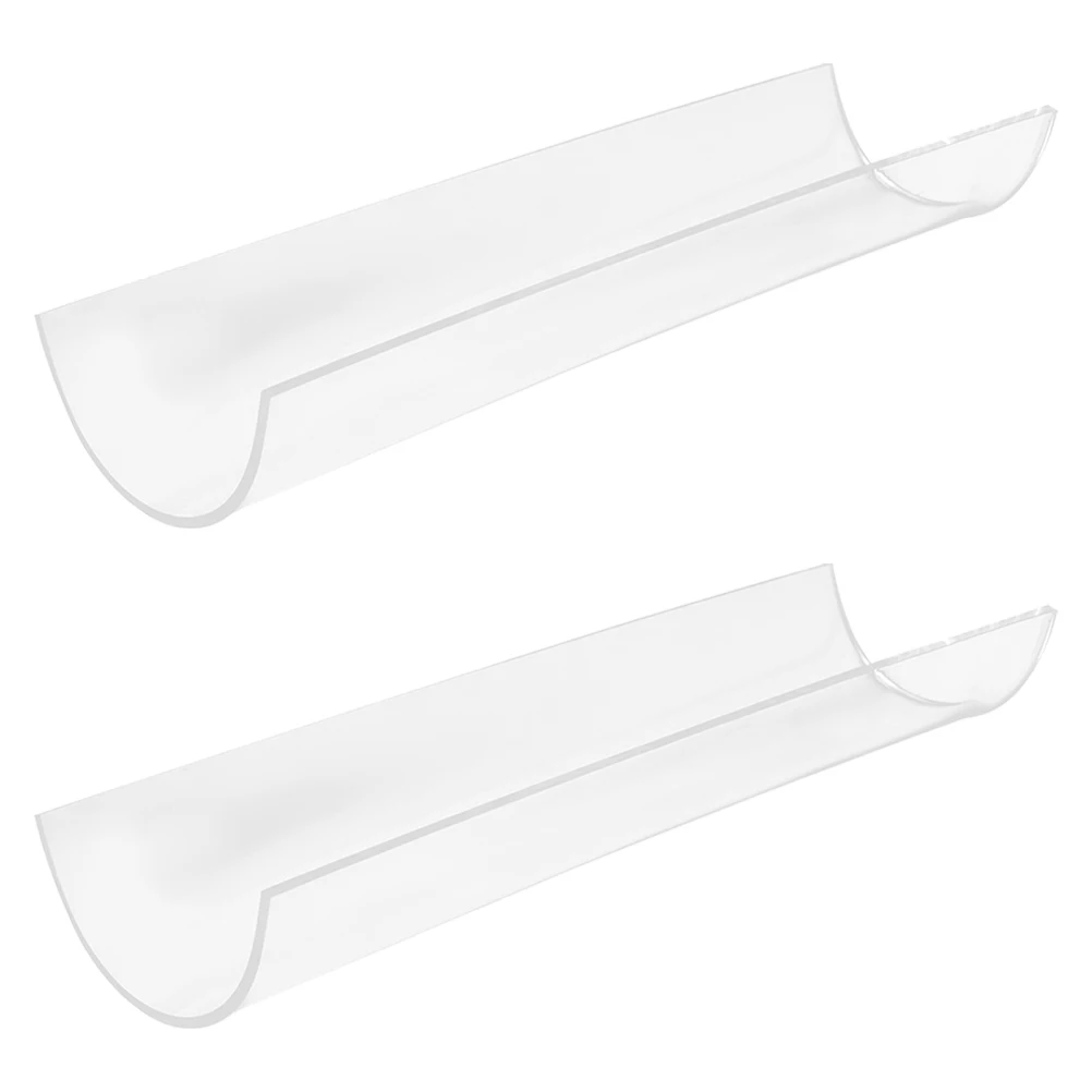 

2 Pcs Shaper Acrylic U-shaped Baking Mold Rectangle Transparent Swiss Roll Maker Swiss Roll Mold Kitchen Bakeware