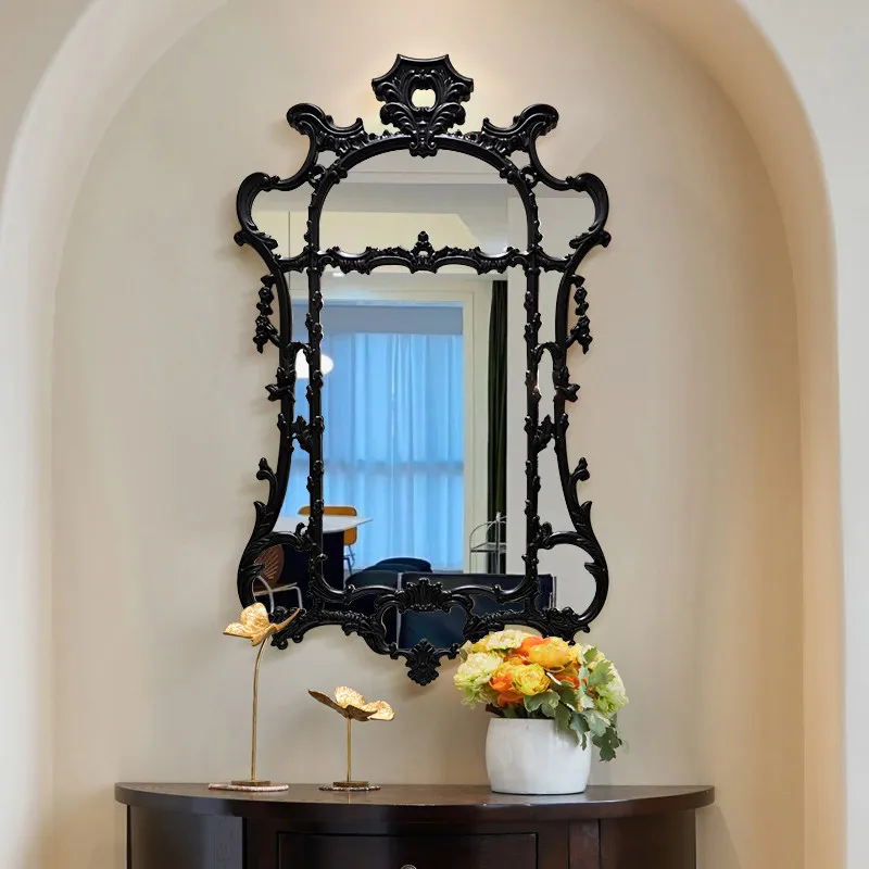 etro carved villa French decorative  American fireplace wall hanging light luxury enigma  wall