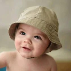 0-8years Baby Hat Summer Autumn Panama Baby Outdoor Fisherman Sun Hat Beach Accessories Kids Bucket Hat Baby Cap for Girls Boys