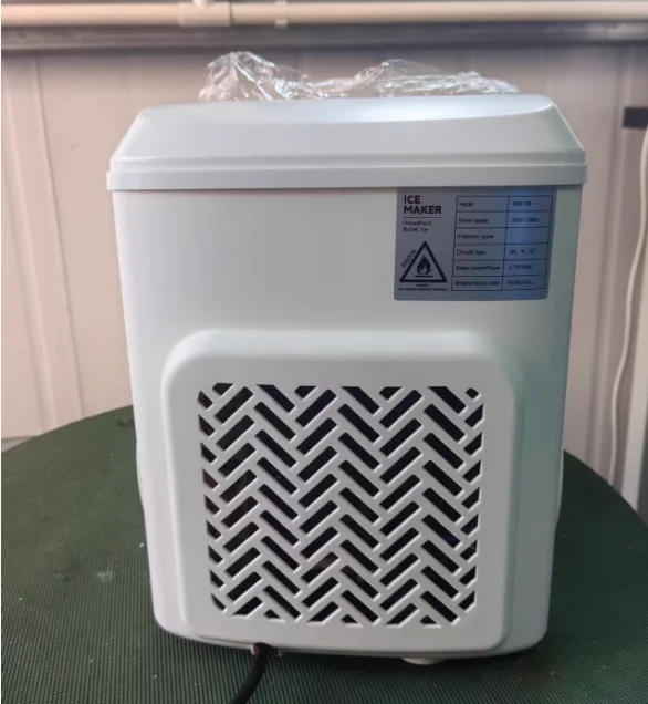 Portable Nugget Ice Maker Machine  Automatic Countertop Design, 12kg/24h Ice Output, Compact Mini for Home & Kitchen