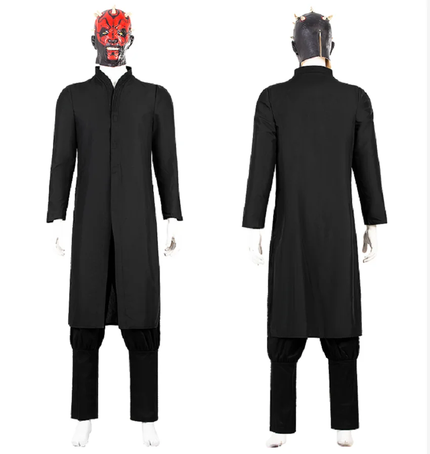 

Kostum Cosplay Anime Darth Maul COS Sesuai Pakaian Dalam Hitam Satu Potong Kostum Karnaval Khusus Dewasa No mask