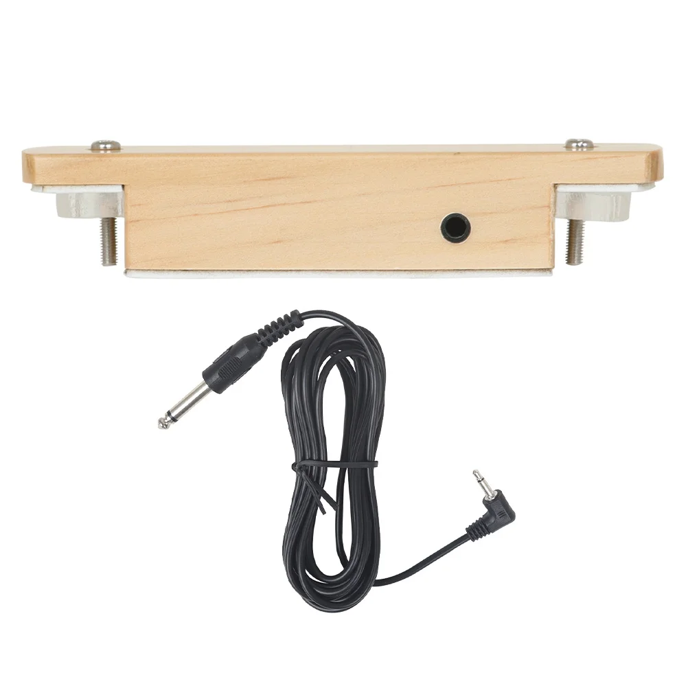 

Wooden Passive Soundhole Pickup for Acoustic Folk Classical Guitar Ukulele No Drilling Clear Realistic Audio Acoustic Guitar