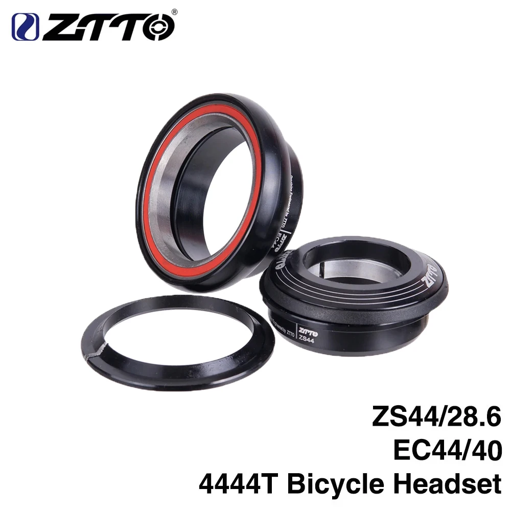 ZTTO 4444T Fahrrad Internes Gewindeloses Headset 44mm ZS44 CNC 1 1/8"-1 1/2" 1,5 Konische Rohr Gabel EC44 Headset MTB Fahrrad Headset