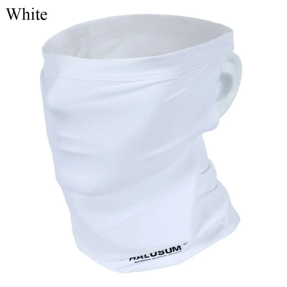 Daily Windproof Dustproof Bike Mask Ice Silk Breathable Full Face Mask Solid Color Sun UV Protection Summer