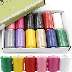 12 Color Set Polyester All-Purpose Sewing Threads for Embroidery and Sewing Machine DIY Embroidery Thread Sewing Thread