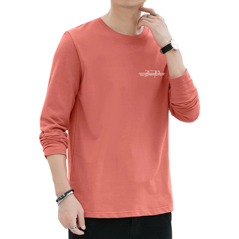 Fashion O-Neck All-match Printed T-Shirt Men's Clothing 2024 Spring Autumn New Oversized Casual Pullovers Loose Korean Tee Shirt