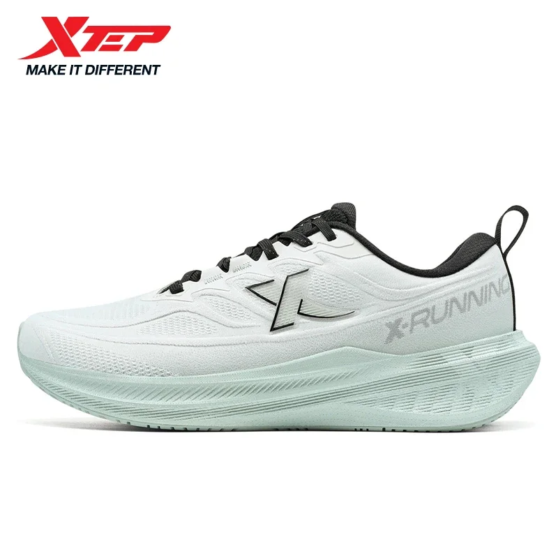 Xtep Men‘s 2025 Winter Running Shoes Breathable Shock Absorption Non-Slip Cushioning Comfortable Lace Up Sneakers 875419110045