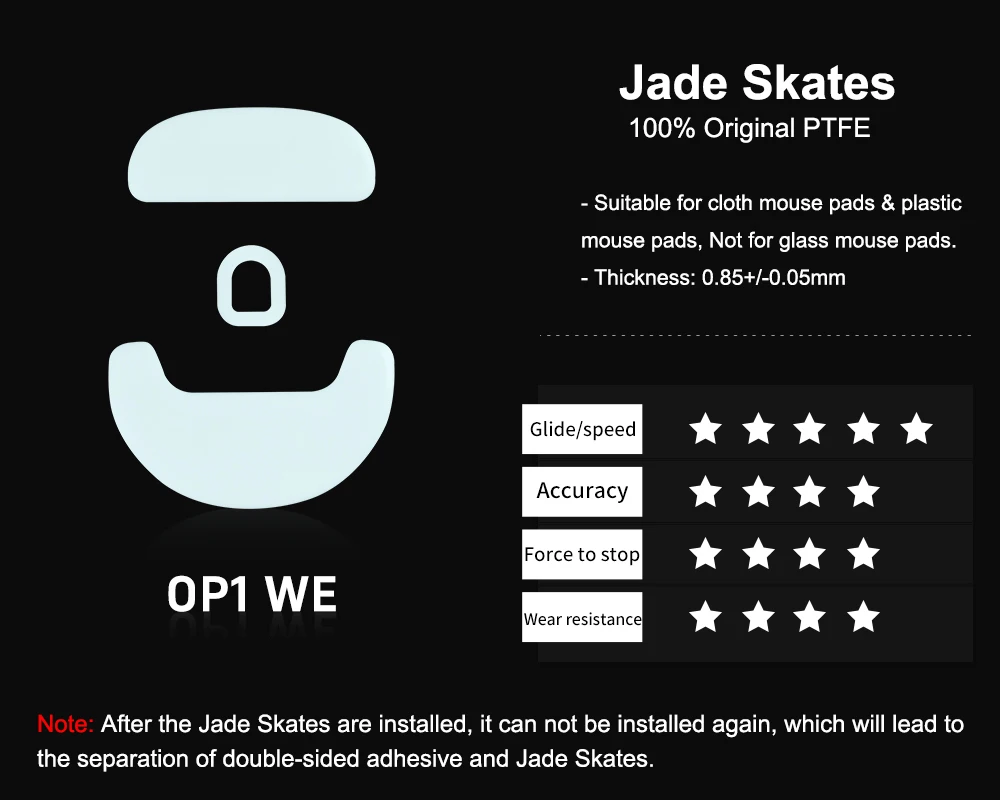 X-Raypad Jade Speed Skates for Endgame Gear OP1 Series