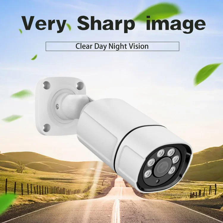 5MP Metal Housing Bullet Security IPC 12inches Screen LCD Moonitor NVR CCTV Surveillance POE Camera NVR 8 Channel System