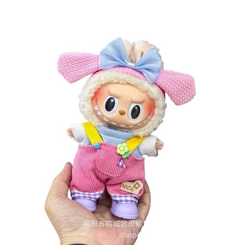 ل 17 سنتيمتر V1V2 لابو دمية فستان جديد فستان وسراويل مجموعة دمية دمية استبدال الملابس