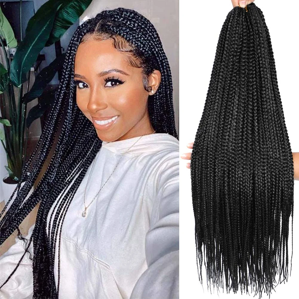 

Синтетические косички крючком для наращивания волос 3X Box плетеные волосы Kanekalon синтетические плетеные волосы 22 пряди/упаковка