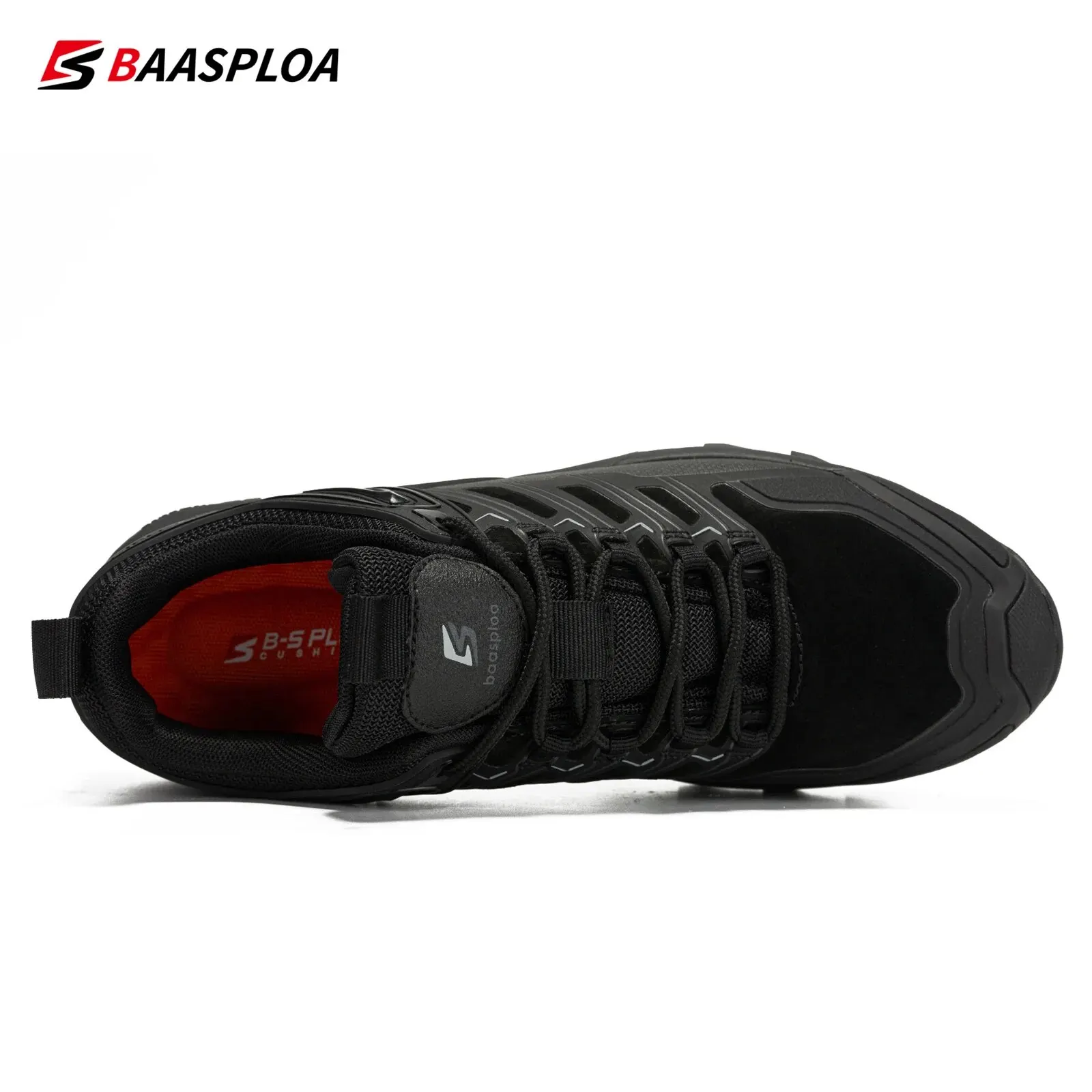 Baasploa Men Hiking Shoes Waterproof Outdoor Sneakers for Men Casual Sneakers Anti-Skid Wear-Resistant Male Shoes New Fashion