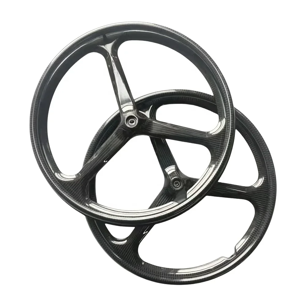 

Strong Lightweight Carbon wheels 24 Inch Wheels Tri Spoke Carbon Wheels 24" carbon handle rims