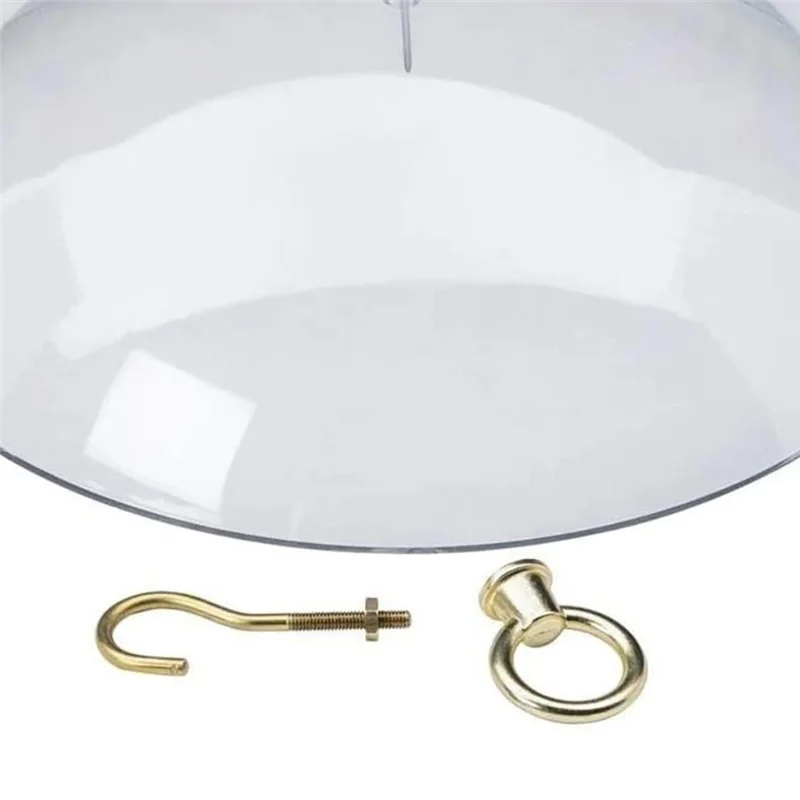 

A29M-2PCS Anti-Squirrel Bird Feeders Protective Cover,Dome Protective Dome,Rain Protective Cover For Hanging Bird Feeders