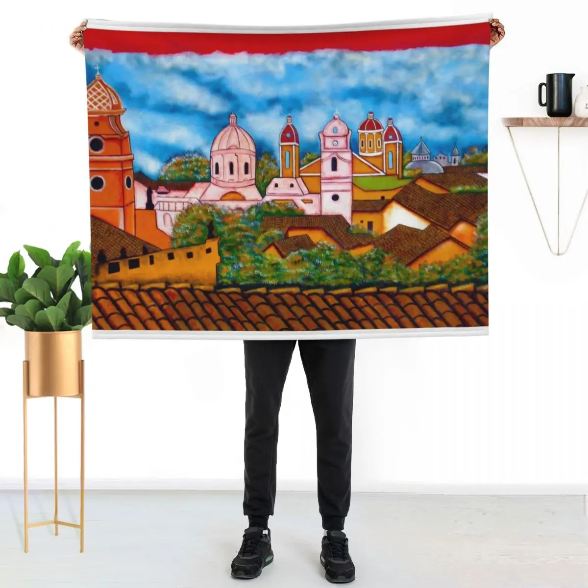 

Granada Street Art Nicaragua 3 Throw Blanket Thin Soft Blanket for Summer Night Sleeping