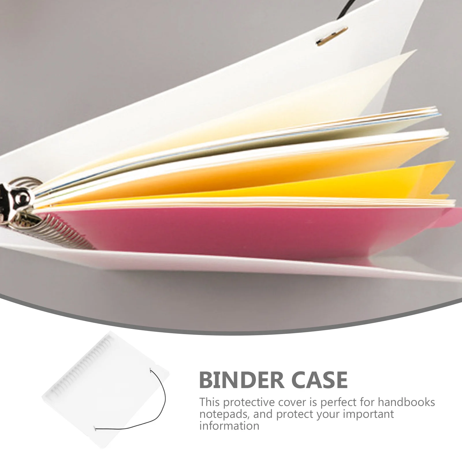 Copertina del manuale Raccoglitore traslucido Materiale PP Liscio Facile da pulire Protezione per notebook di lunga durata Regalo squisito per ufficio