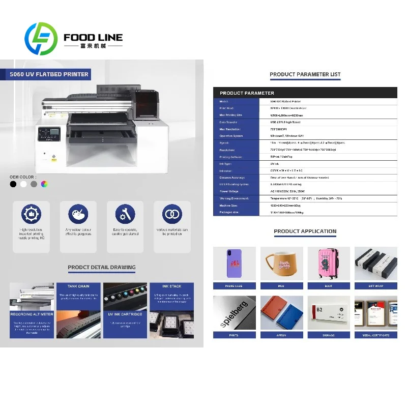 Customized Large Format Printer UV Flatbed Printer A1 UV Printer A2 UV Printing Large Scale