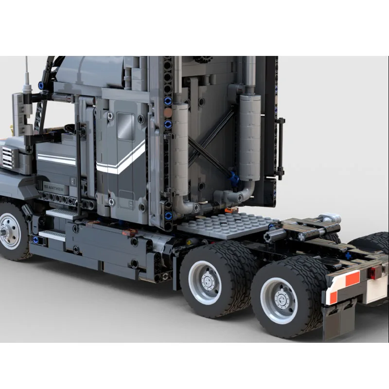 MOC-85964 Classic New Cargo Transport Flat-Nose Truck Building Block Model, 1564 Pieces, Boys' Children's Birthday Toy Gift