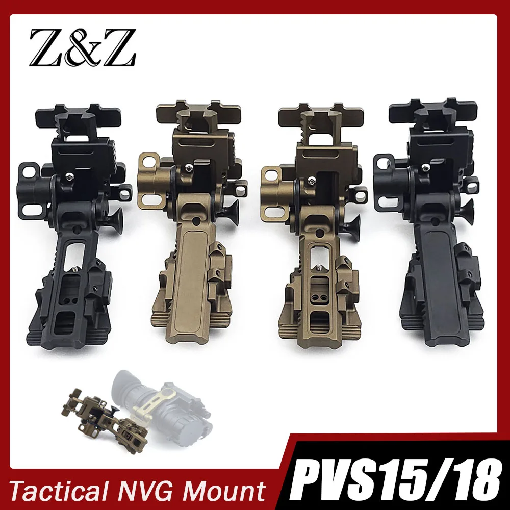 Tactical NVG Mount Arm Dovetail Mount Ultra Lightweight Breakaway Release Night Vision Helmet Mount for PVS-14 PVS-15 PVS-18