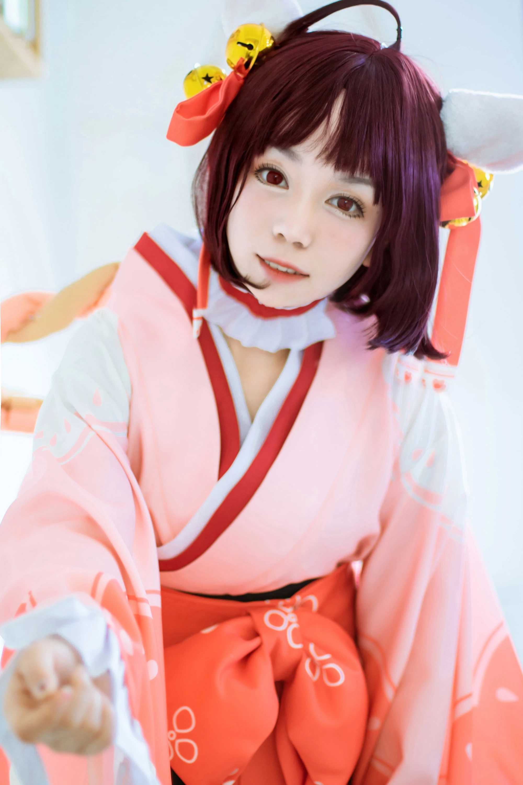 Game Majsoul/Mahjong Soul Ichihime Cosplay Costume Sweet Lovely Kimono Uniform Activity Party Role Play Clothing