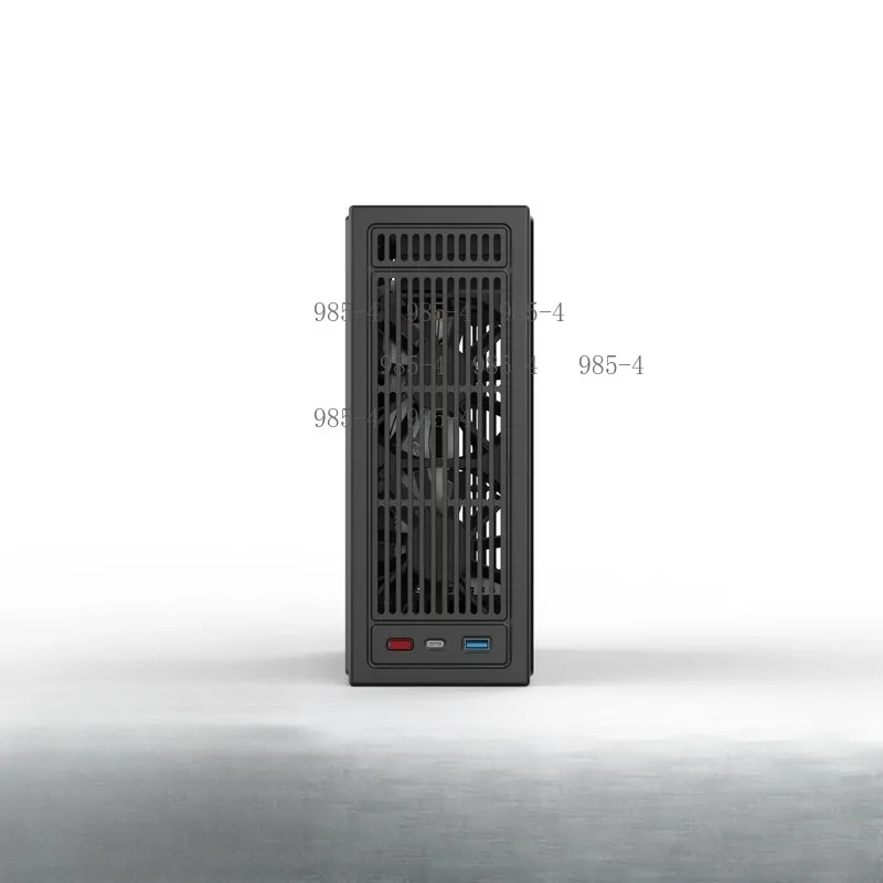 Half-Height Dual-Slot Blade Card Direct-Mount 1U CNC Thick Aluminum ITX Mini Case