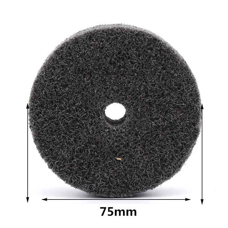1Pc 75x20x10mm Nylon Non-Woven Polishing Wheel for Metal Wood Surface Finishing Deburring Rust Removal Grinding Tool