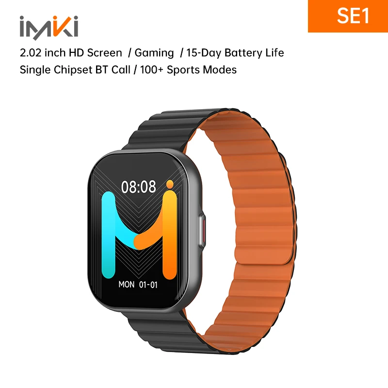 IMIKI SE1 Smartwatch 2.02 inc TFT BLE 5.2  IP67  Voice Assistant Christmas, birthday, school season gifts for boys and girls