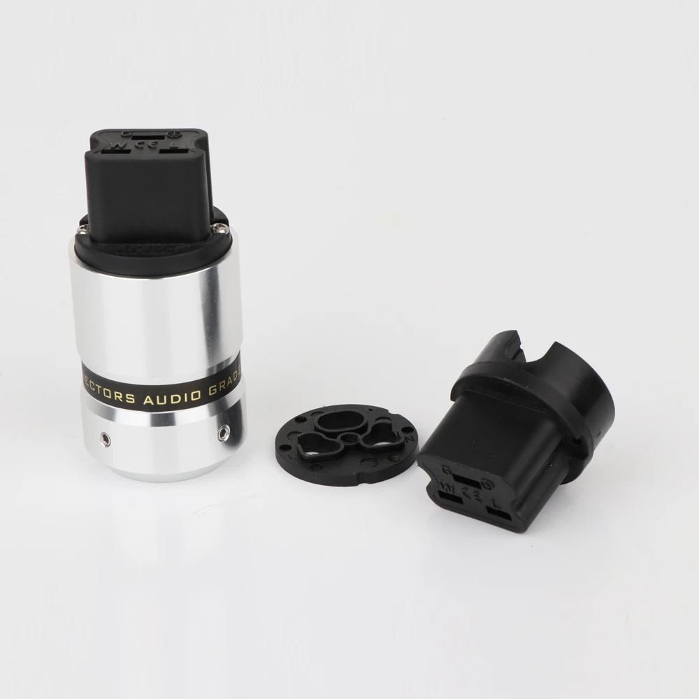 Connecteurs de performance d'alimentation plaqués rhodium, extrémité de bouteilles, prise femelle, cuivre, 20A, IEC, nouveau, F090