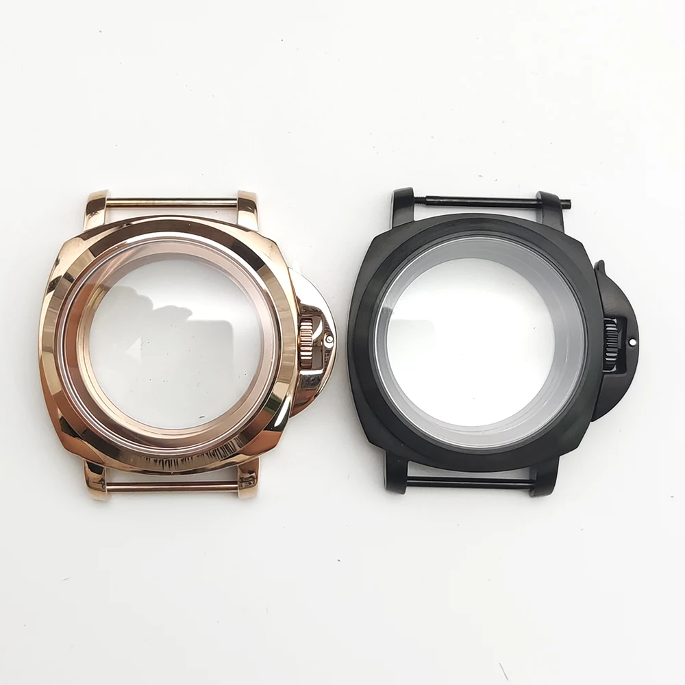 حافظة سوداء بمقبض 40 ملم، مناسبة لحركة NH35/36/4R/7S اليابانية، وإكسسوارات الساعة