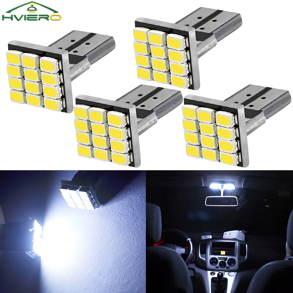 

4 шт. T10 W5W Canbus 1206 12SMD светодиодный задний фонарь для автомобиля светодиодный 12 В постоянного тока задние парковочные огни боковые габаритные лампы клиновидные Угловые лампы NEZABIVAYMASKU Скидка 150 рублей