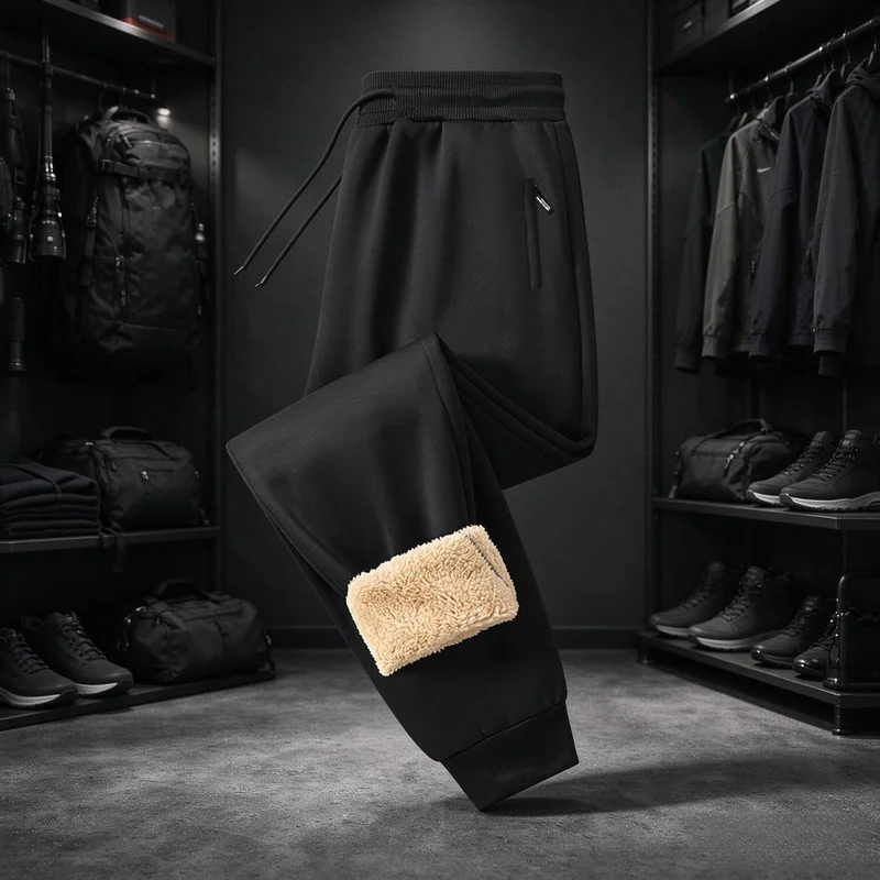 Pantalones térmicos para hombre, pantalones deportivos de invierno, pantalones acolchados para hombre, pantalones de chándal, ropa para hombre, ropa abrigada para el viento y la nieve, pantalones deportivos para mujer.